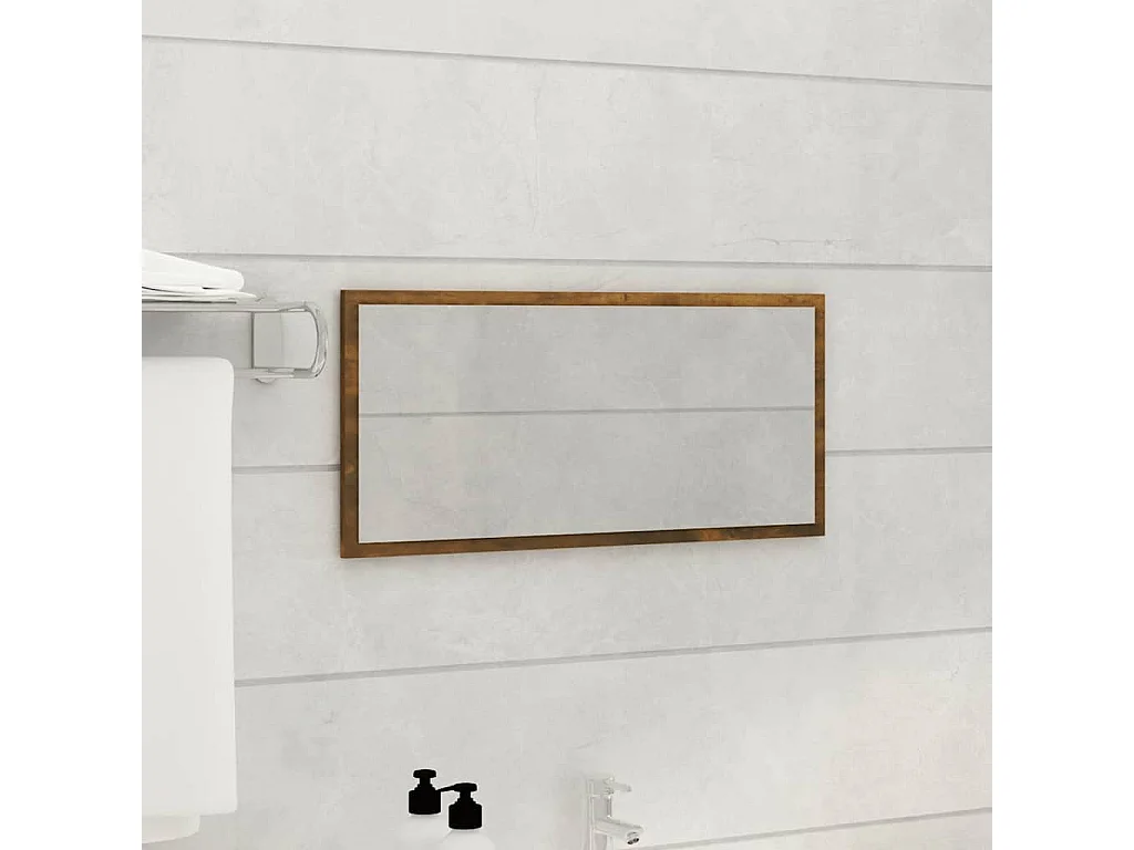 Ensemble de meubles de salle de bain 2 pcs Chêne fumé