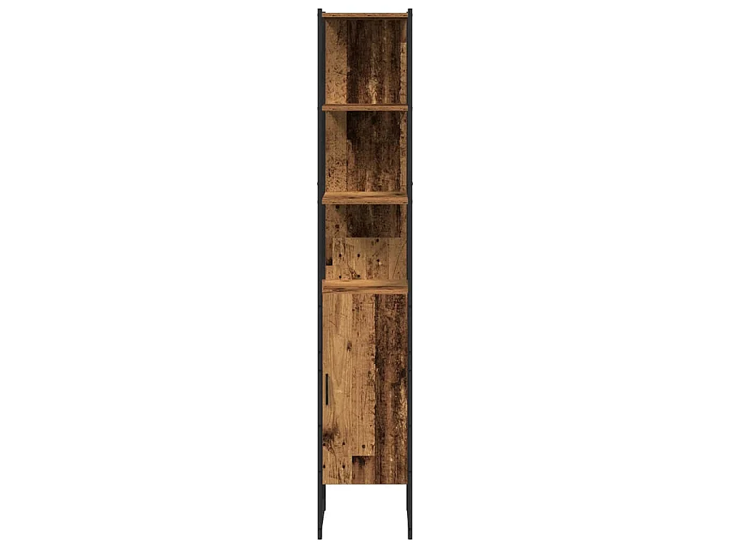 Ensemble de mobilier de salle de bain avec étagère 3 pcs Marron