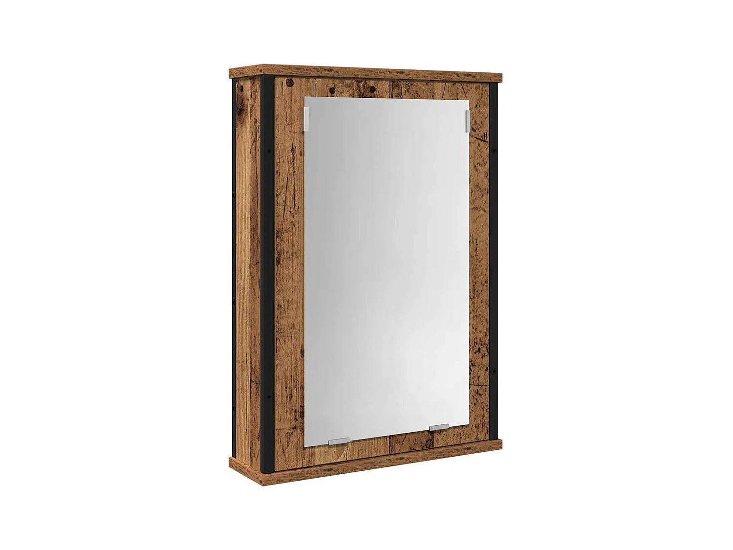 Conjunto de muebles de baño con puerta 2 piezas Marrón