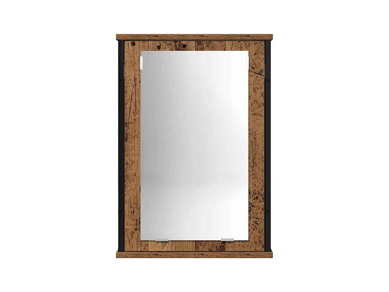 Conjunto de muebles de baño con puerta 2 piezas Marrón