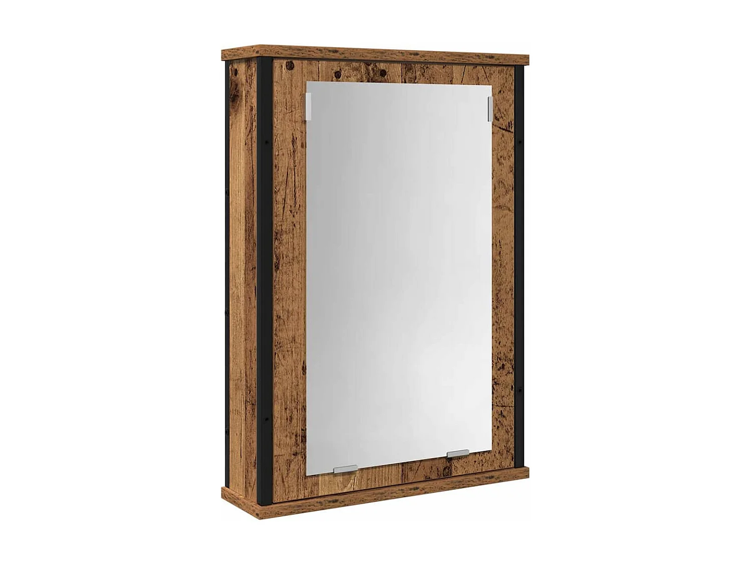 Ensemble de mobilier de salle de bain avec porte 2 pcs Marron