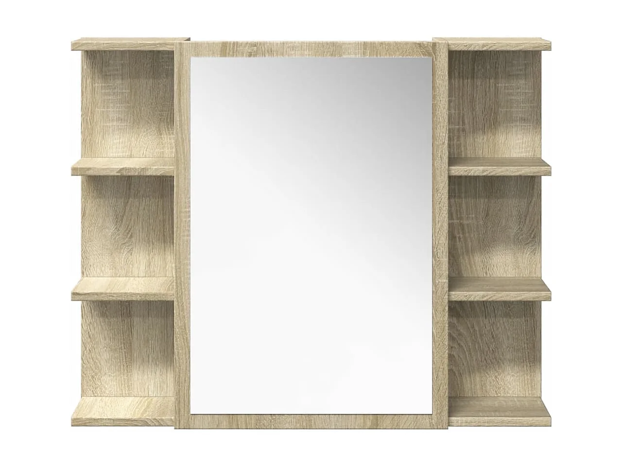 Set di mobili da bagno 4 pezzi in rovere Sonoma