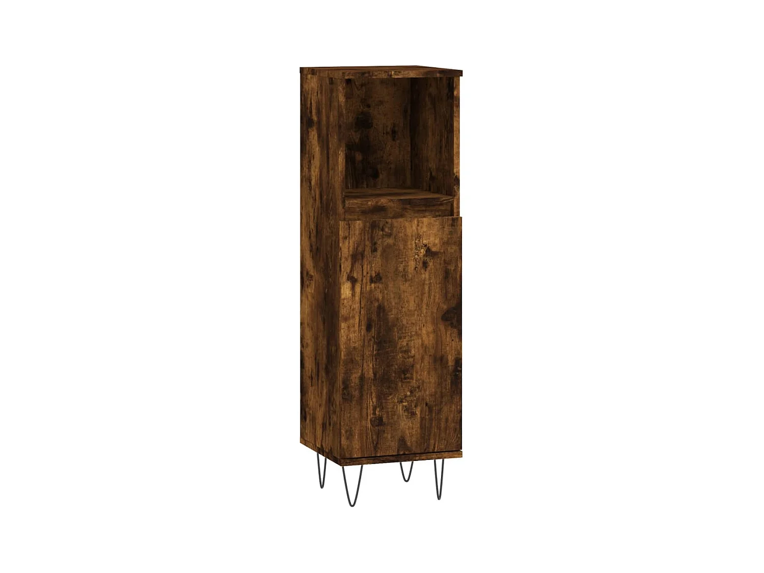 Ensemble de meubles de salle de bain 3 pcs Chêne fumé