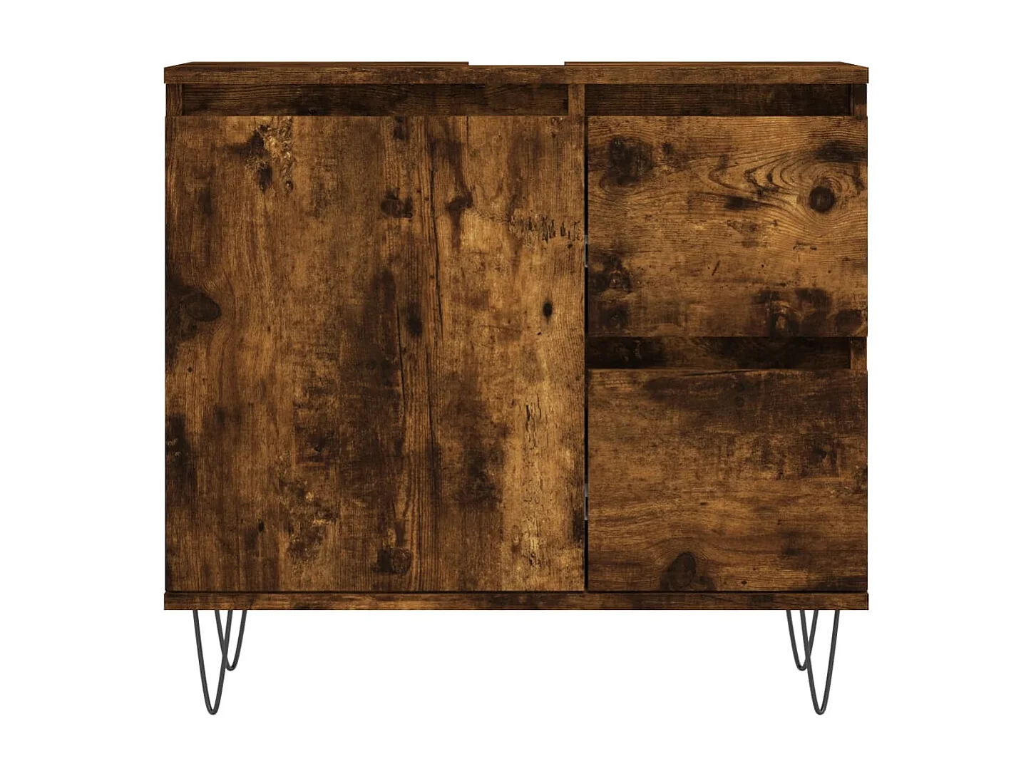 3-delige badkamermeubelset Gerookt Eiken