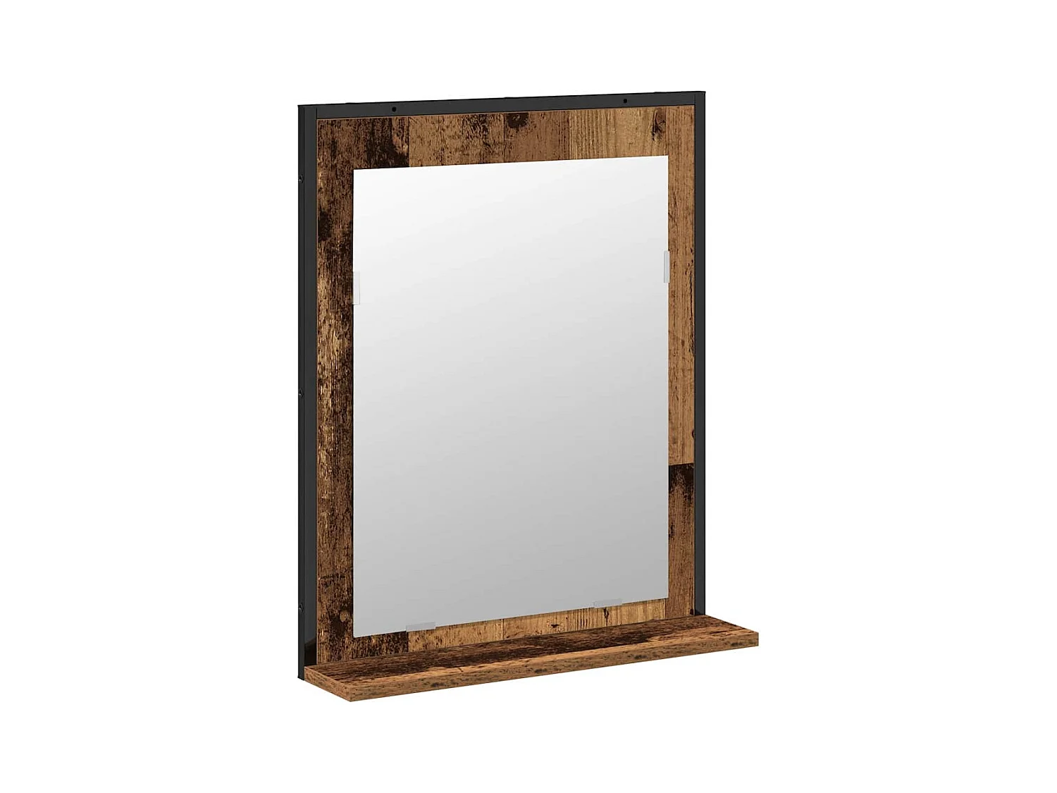 Ensemble de mobilier de salle de bain avec porte 2 pcs Marron