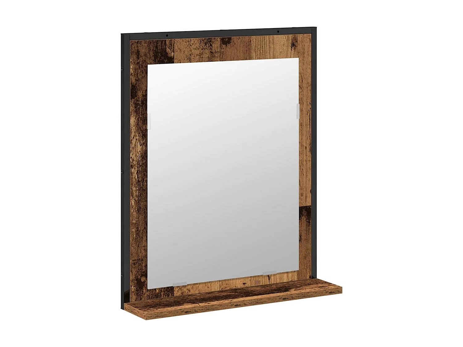 Ensemble de mobilier de salle de bain avec porte 2 pcs Marron