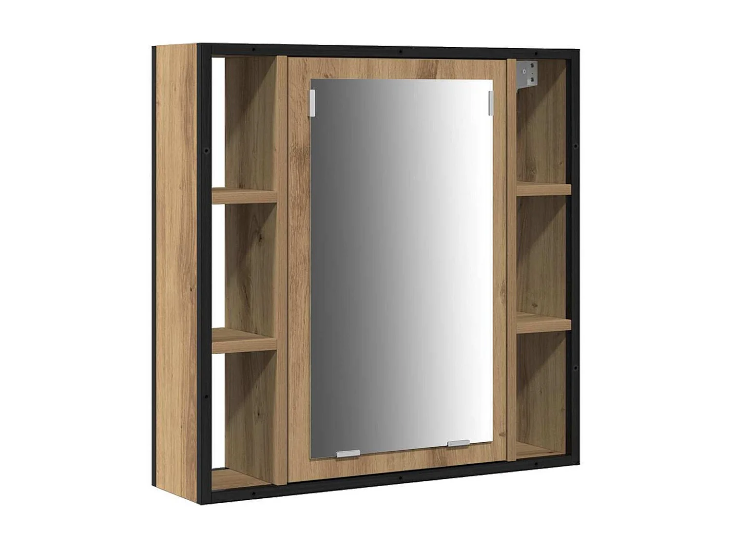 Conjunto de muebles de baño de 4 piezas en roble hecho a mano