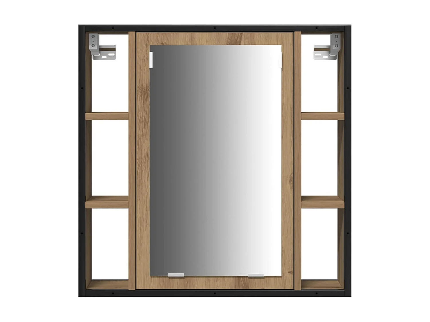 Conjunto de muebles de baño de 4 piezas en roble hecho a mano