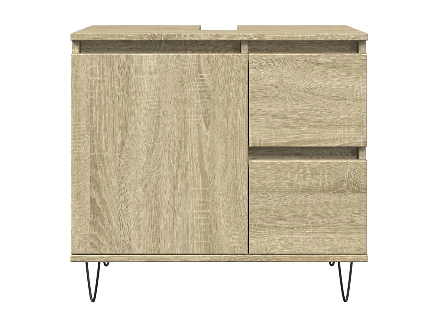 Set di mobili da bagno 3 pezzi in rovere Sonoma