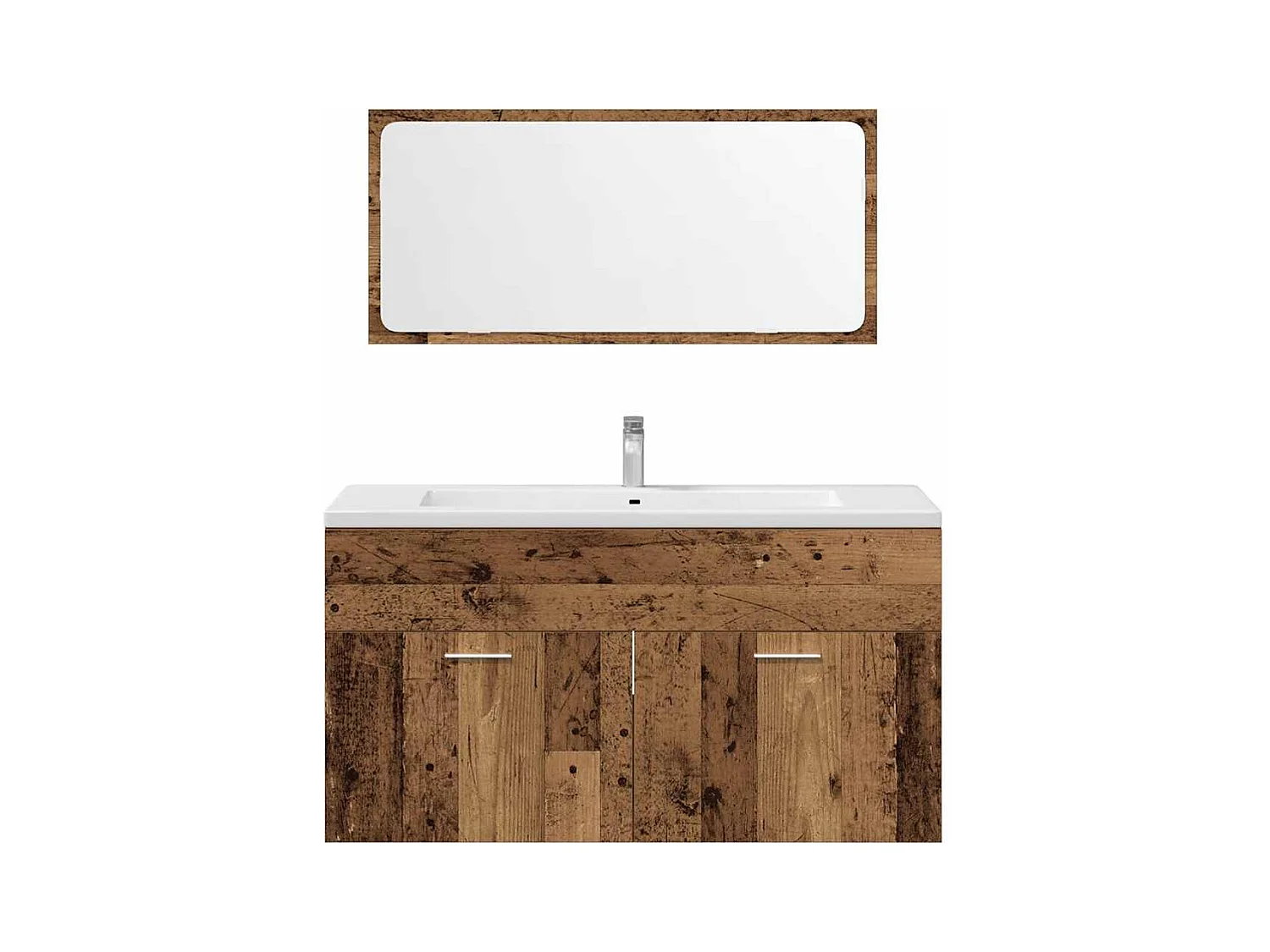 Ensemble de meubles salle de bain 3 pcs bois d'ingénierie