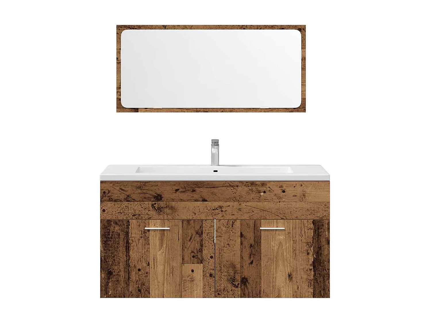 Ensemble de meubles salle de bain 3 pcs bois d'ingénierie