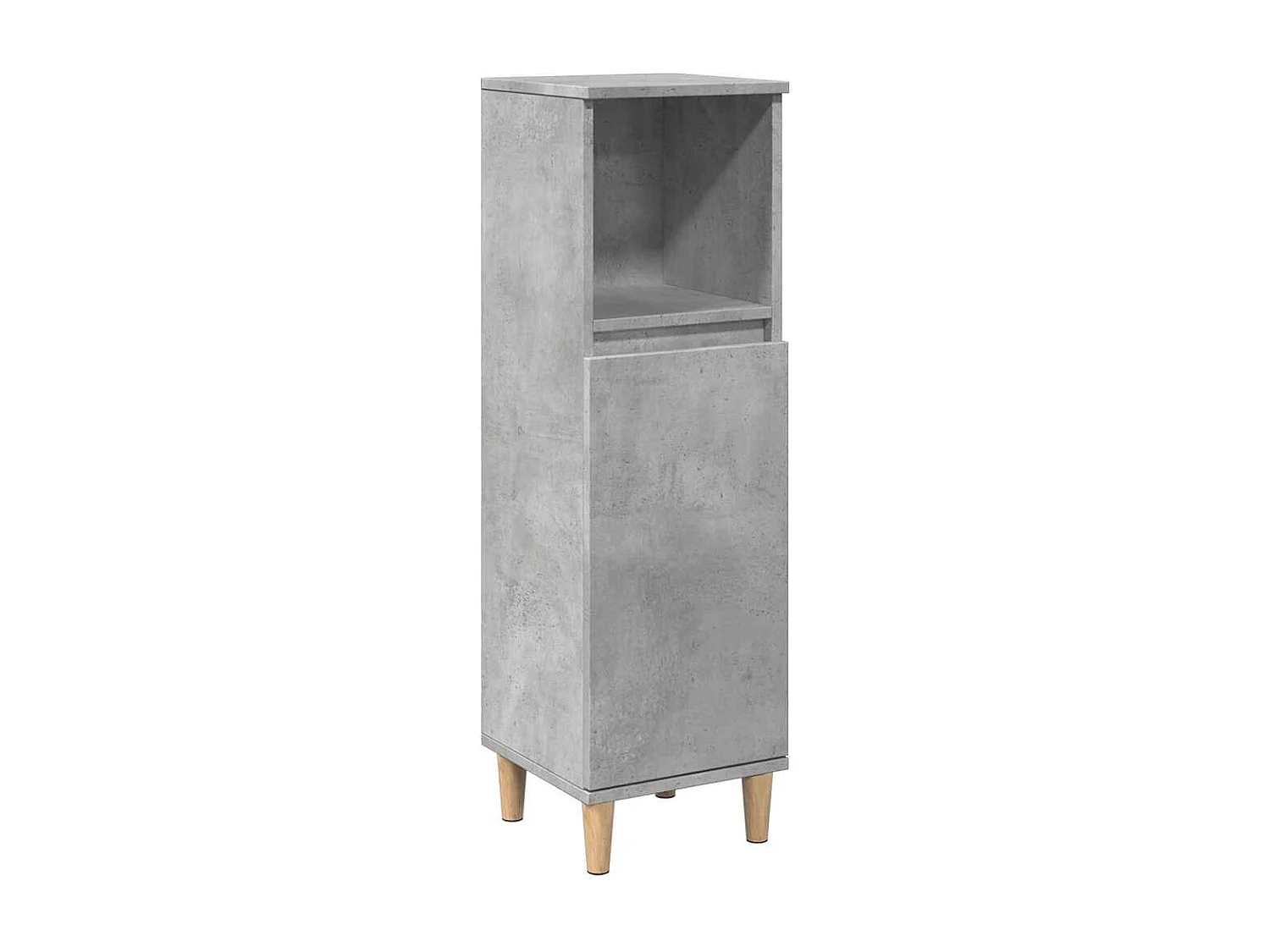 Ensemble de meubles de salle de bain 3 pcs gris béton