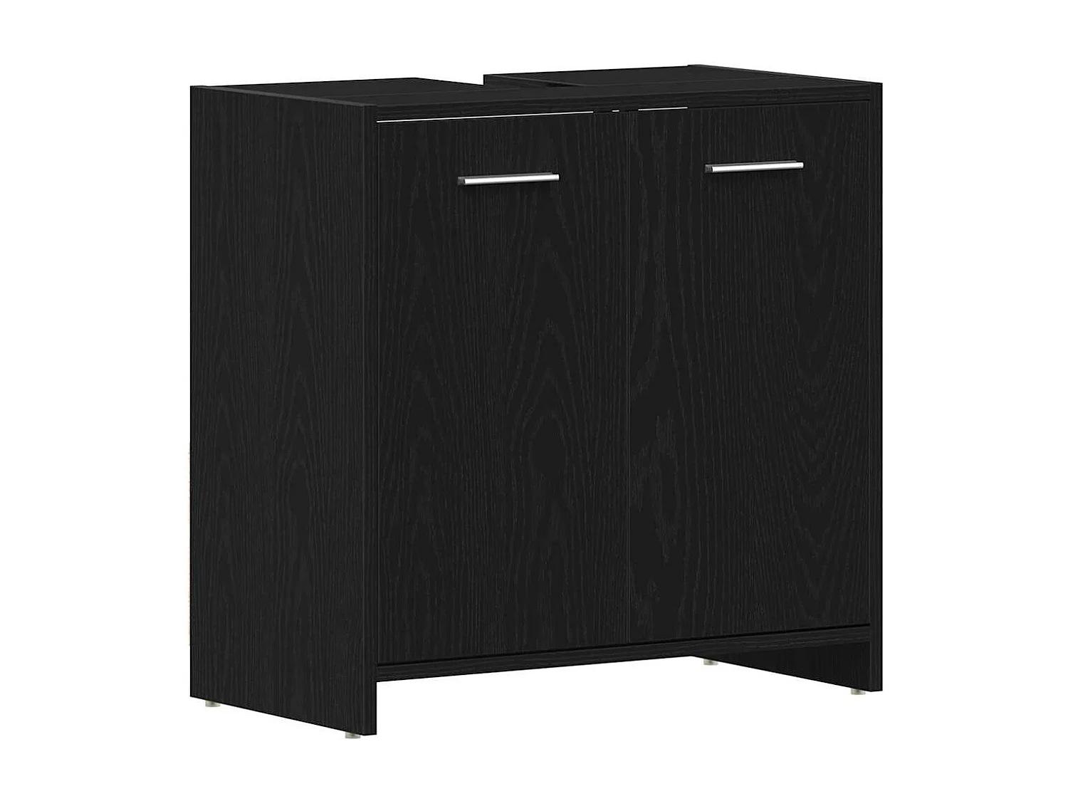 Ensemble de meubles de salle de bain 4 pcs Chêne noir