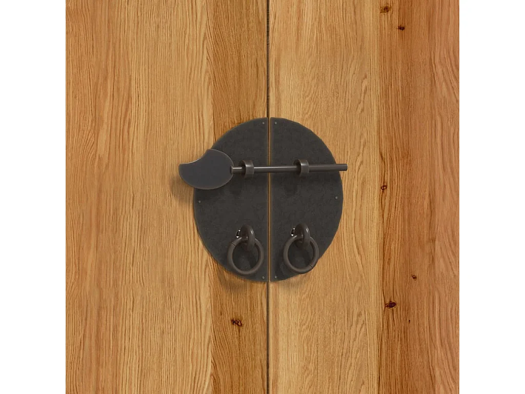 Conjunto de muebles de baño de 2 piezas fabricado en madera maciza de pino