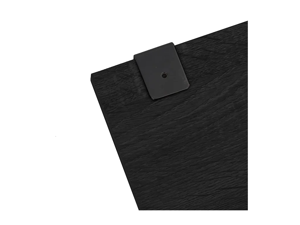 Ensemble de meubles salle de bain 7 pcs noir bois d'ingénierie