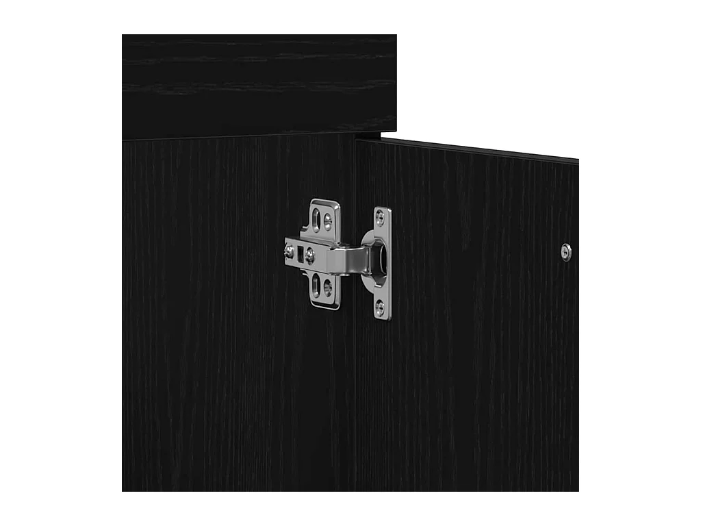 Ensemble de meubles de salle de bain 2 pcs Chêne noir