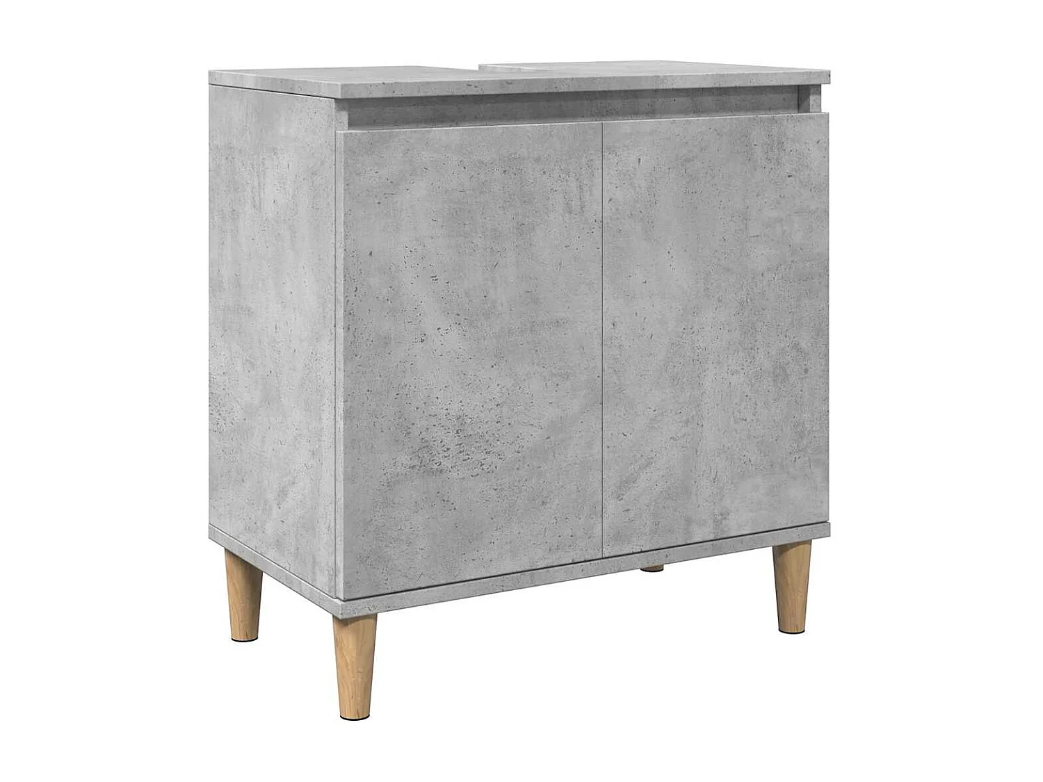 Ensemble de meubles de salle de bain 3 pcs gris béton