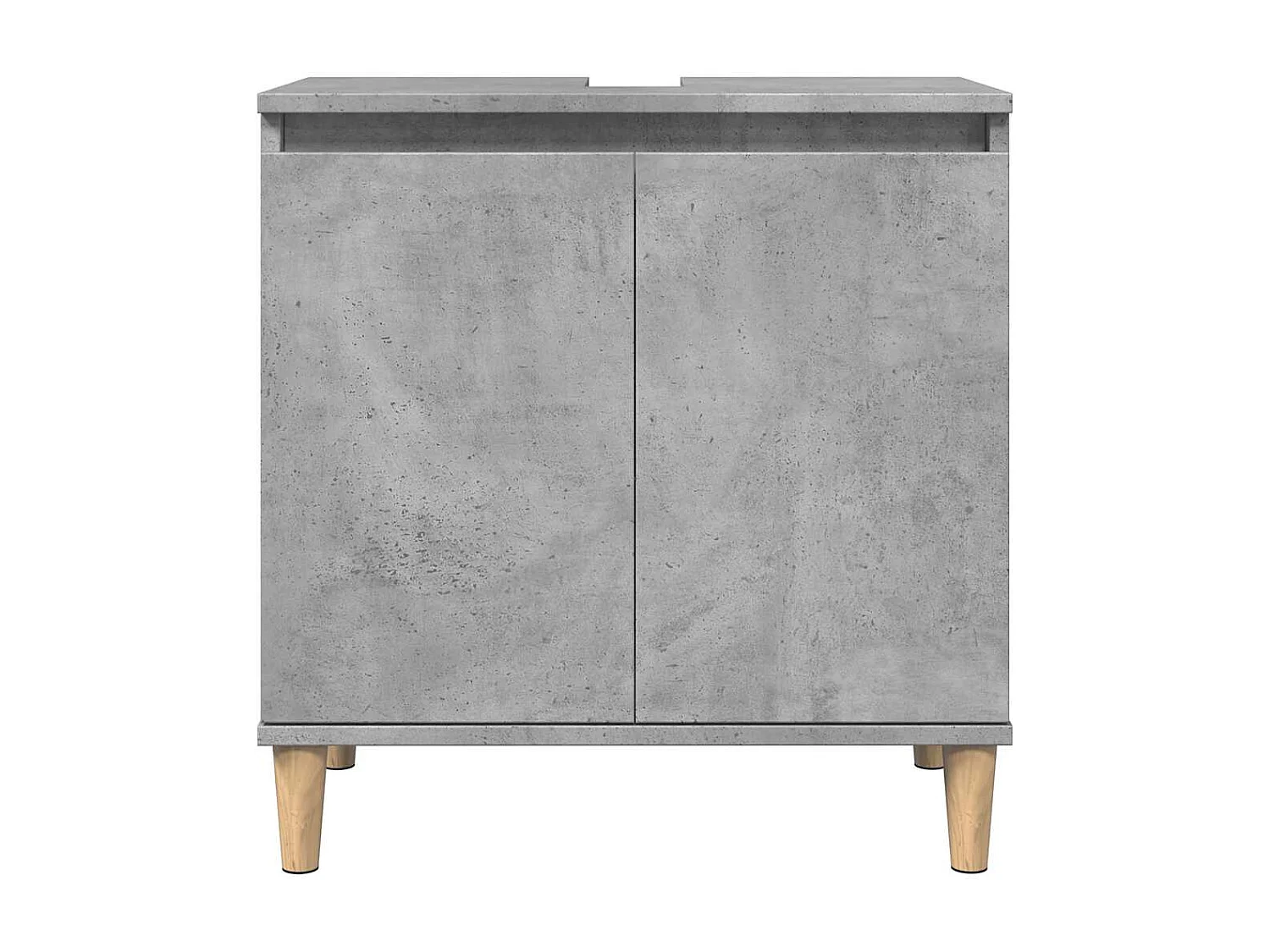 Ensemble de meubles de salle de bain 3 pcs gris béton