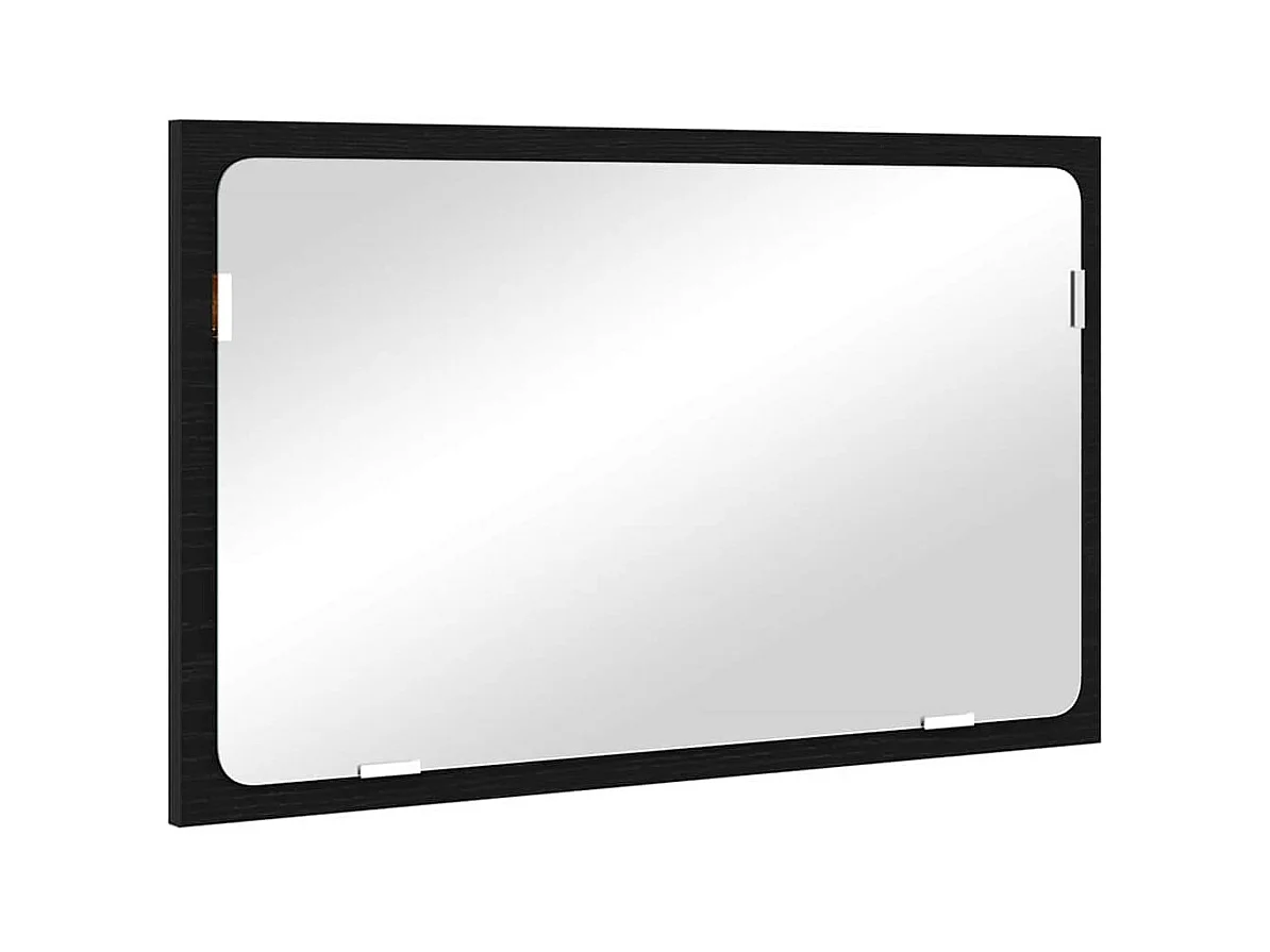 Badkamermeubelset met lade 2 stuks Zwart Eiken