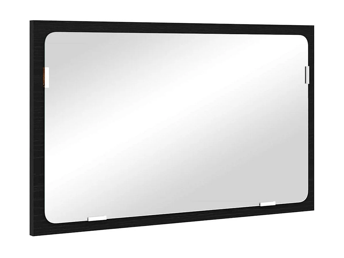 Badkamermeubelset met lade 2 stuks Zwart Eiken