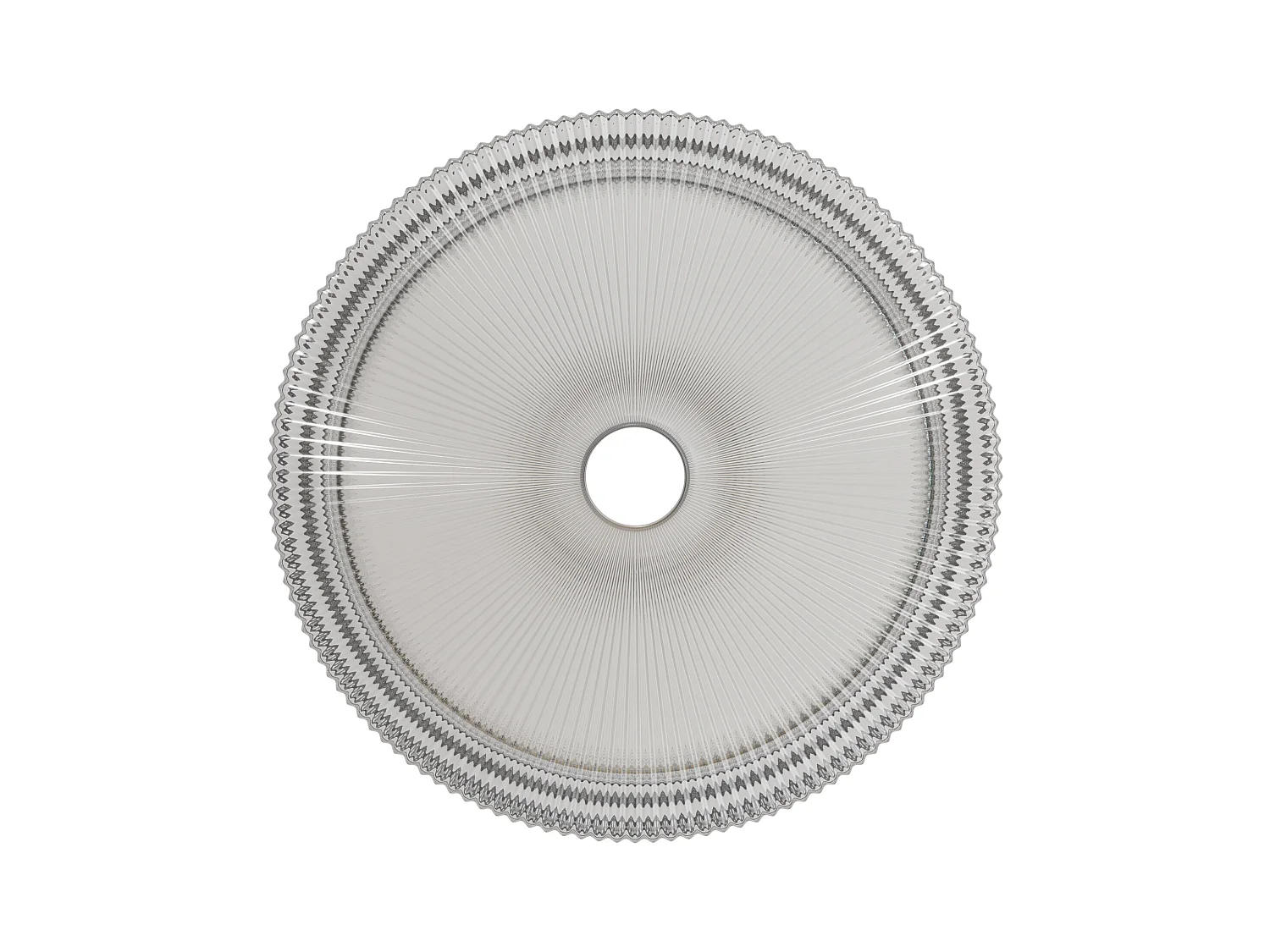 Lavabo redondo de cristal transparente, diseño elegante sin grifo, vidrio templado (36x36x11,5cm)