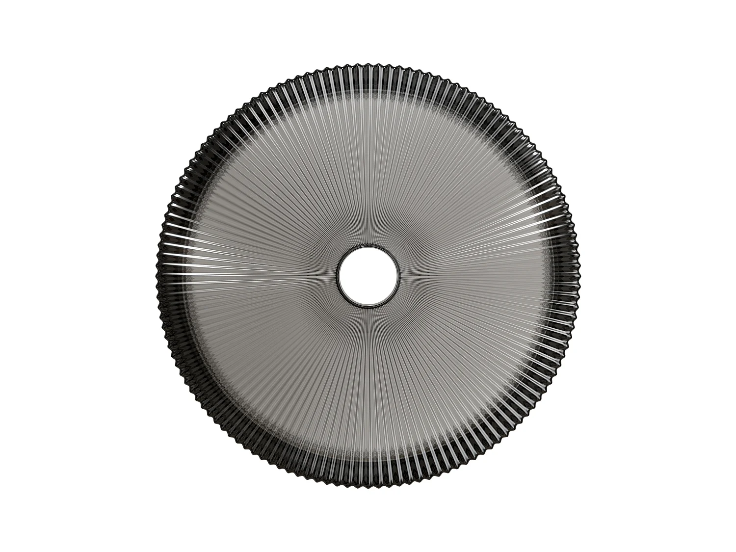 Lavabo redondo de cristal transparente y negro, diseño artístico, vidrio, sin grifo (36x36x11,5 cm)