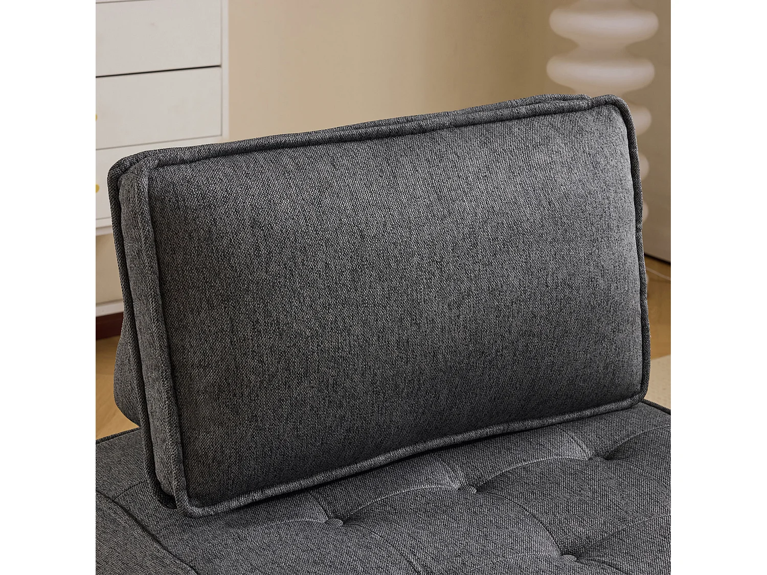 Modulaire hoekbank, compact en comfortabel design, multiplex, donkergrijs (81x81x81 cm)