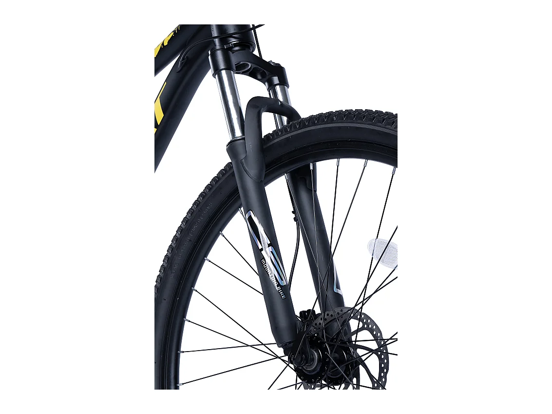 Mountain bike da 29 pollici, 21 velocità, freni a disco idraulici, telaio hardtail in alluminio, nero (146x76x20 cm)