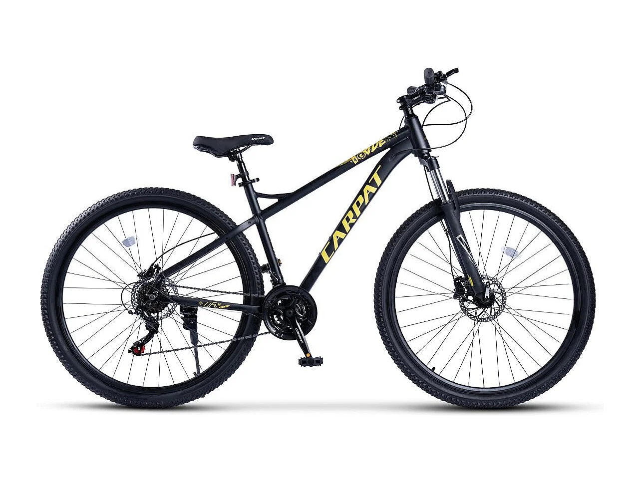 Mountain bike da 29 pollici, 21 velocità, freni a disco idraulici, telaio hardtail in alluminio, nero (146x76x20 cm)