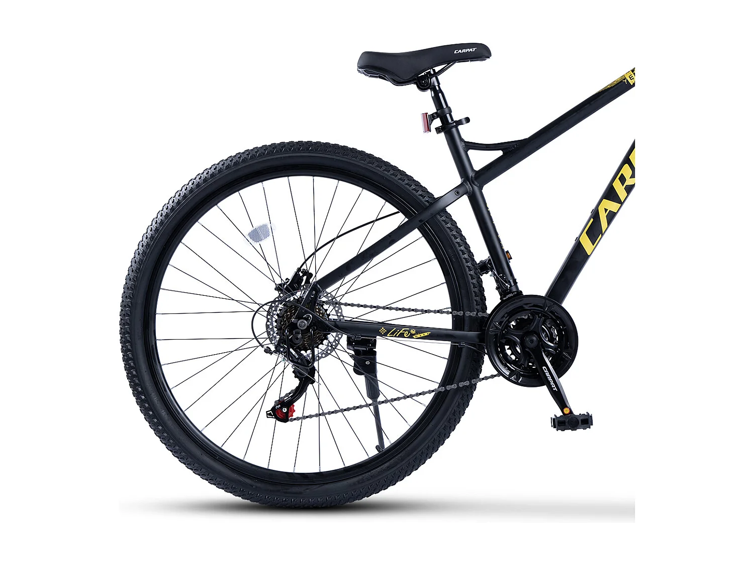 Mountain bike da 29 pollici, 21 velocità, freni a disco idraulici, telaio hardtail in alluminio, nero (146x76x20 cm)