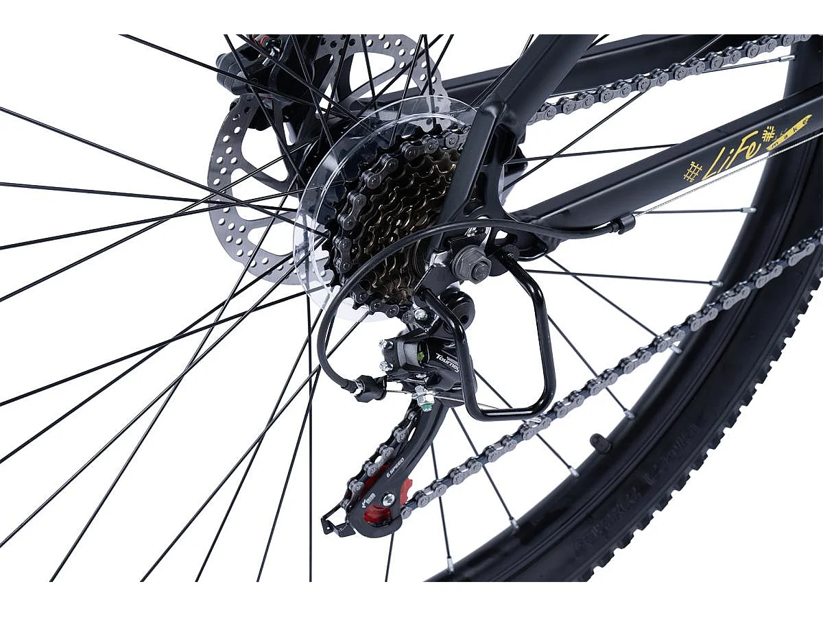 Mountain bike da 29 pollici, 21 velocità, freni a disco idraulici, telaio hardtail in alluminio, nero (146x76x20 cm)