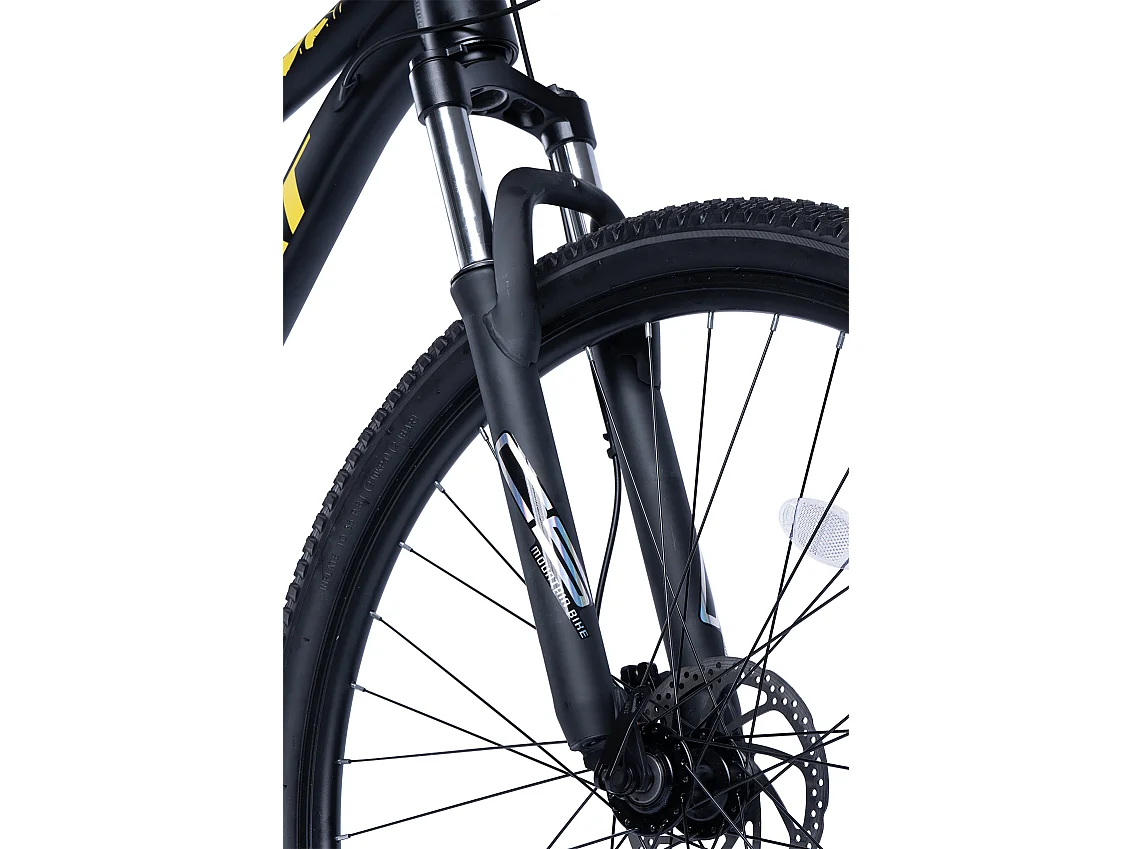 Mountain bike da 29 pollici, 21 velocità, freni a disco idraulici, telaio hardtail in alluminio, nero (146x76x20 cm)