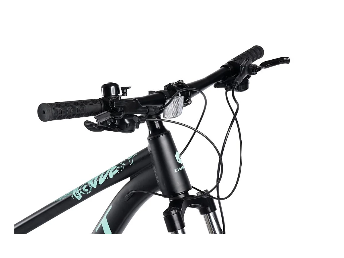 Mountain bike da 29 pollici con cambio a 21 velocità, freni a disco idraulici, telaio hardtail in alluminio, nero (146x76x20cm)