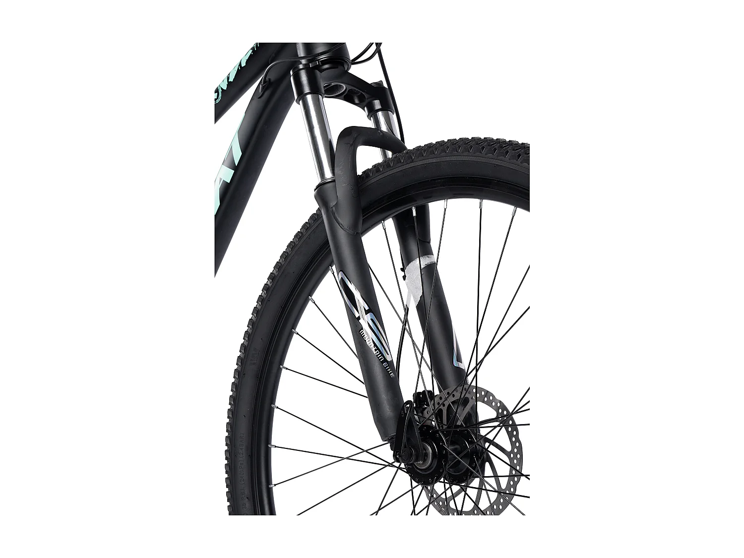 Bicicleta de montaña de 29 pulgadas con transmisión de 21 velocidades, frenos de disco hidráulicos, cuadro de aluminio rígido, color negro (146 x 76 x 20 cm)