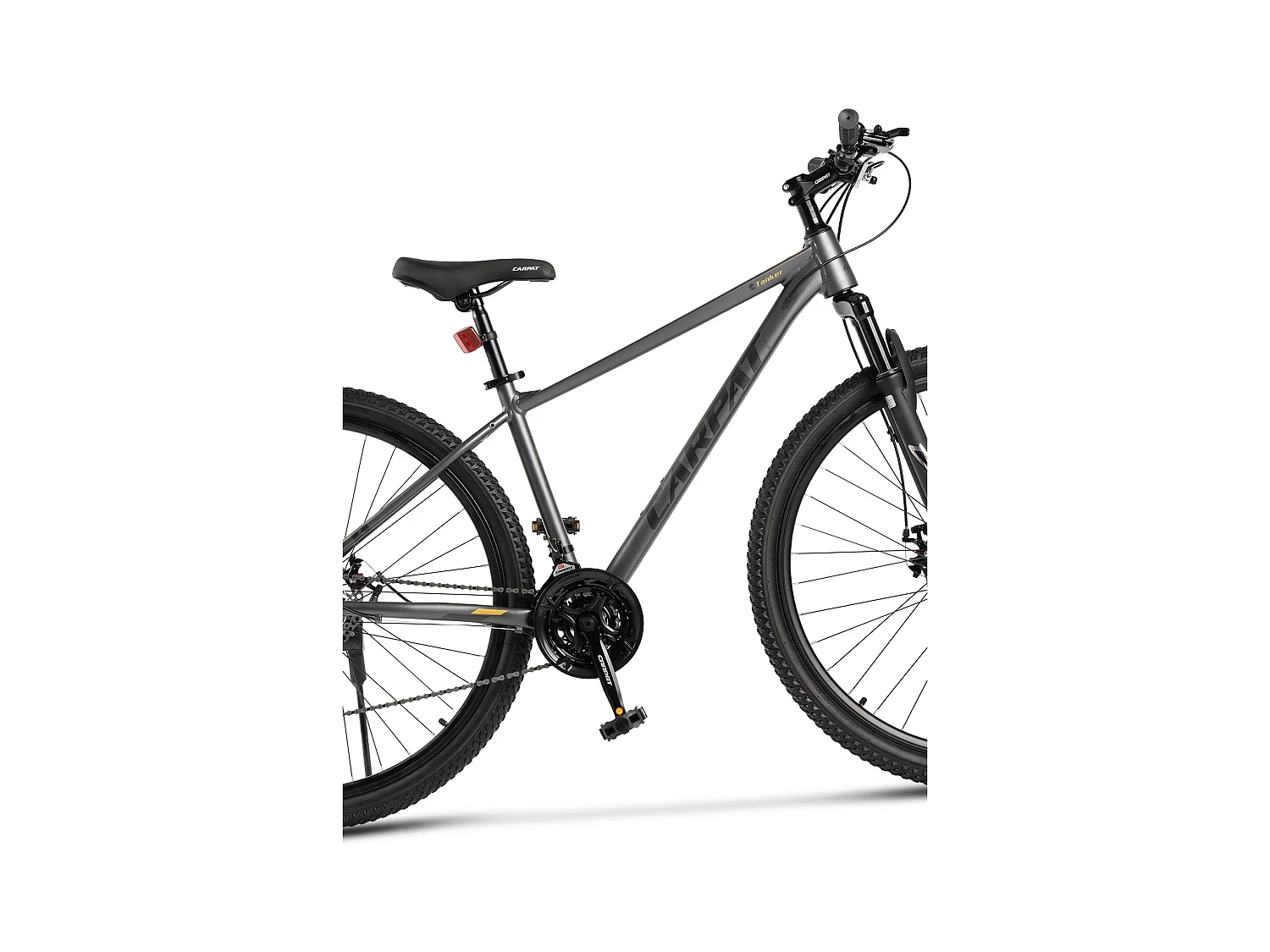 Mountain bike hardtail da 29 pollici con sospensioni da 100 mm, telaio in lega di alluminio, trasmissione a 21 velocità, freni a disco, grigio (145x74x19,5 cm)