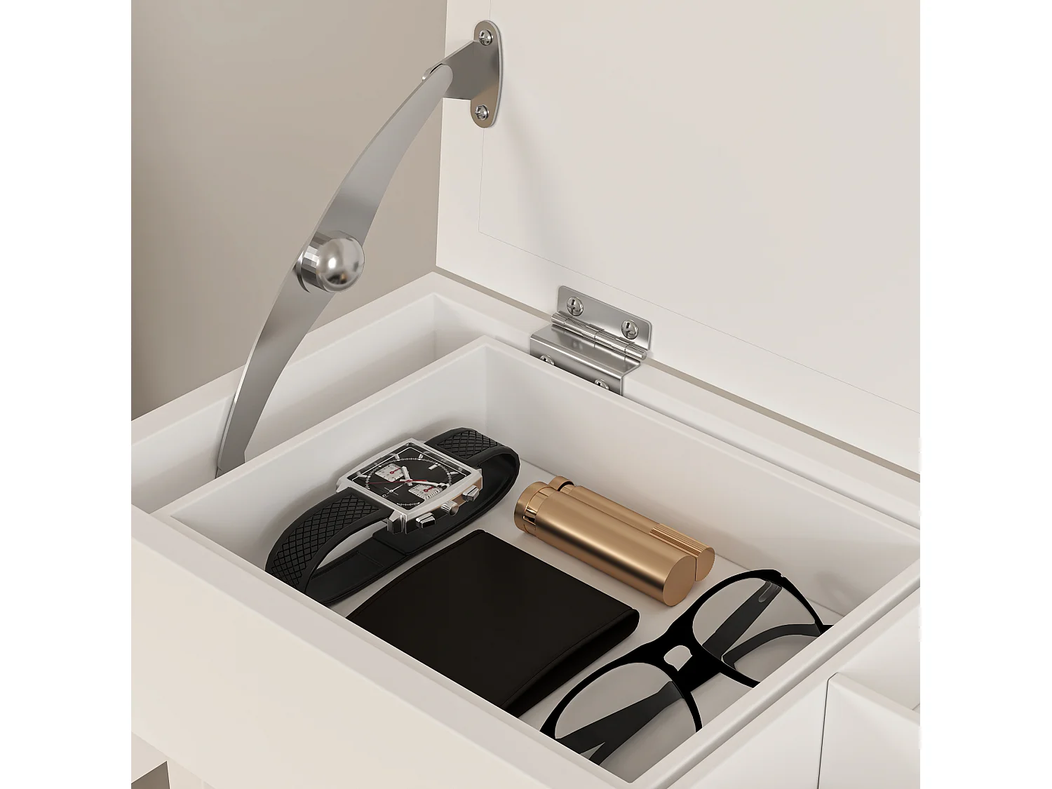 Porte-vêtements portable avec rangement, design multifonctionnel, MDF et bois massif, blanc (44x36.5x110 cm)