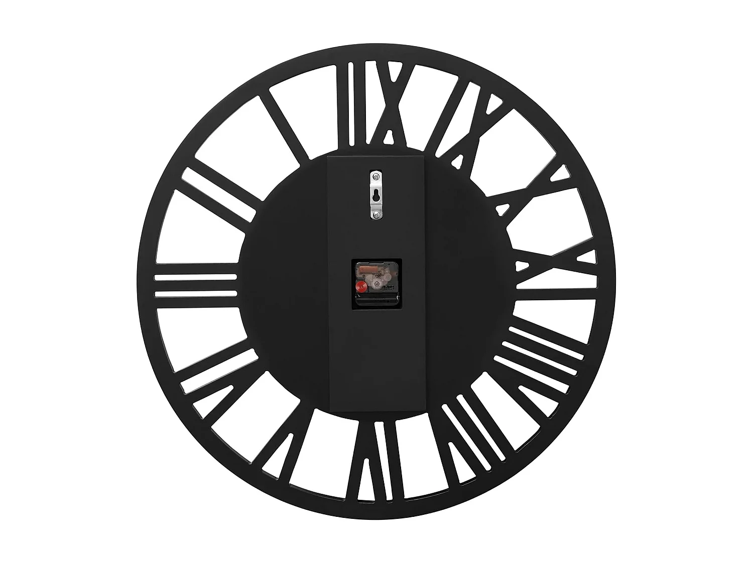 Horloge murale ronde contemporaine en verre, design élégant, MDF et verre, doré (80x3.4x80cm)