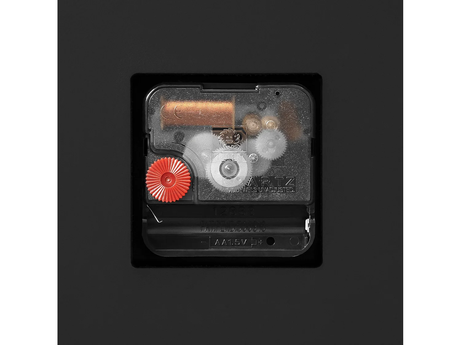 Horloge murale ronde contemporaine en verre, design élégant, MDF et verre, doré (80x3.4x80cm)