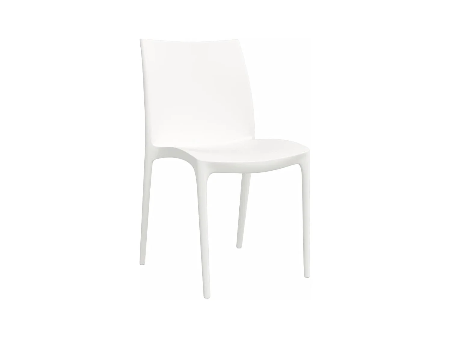 Tuinstoelen set van 2 wit 50x46x80 cm polypropyleen