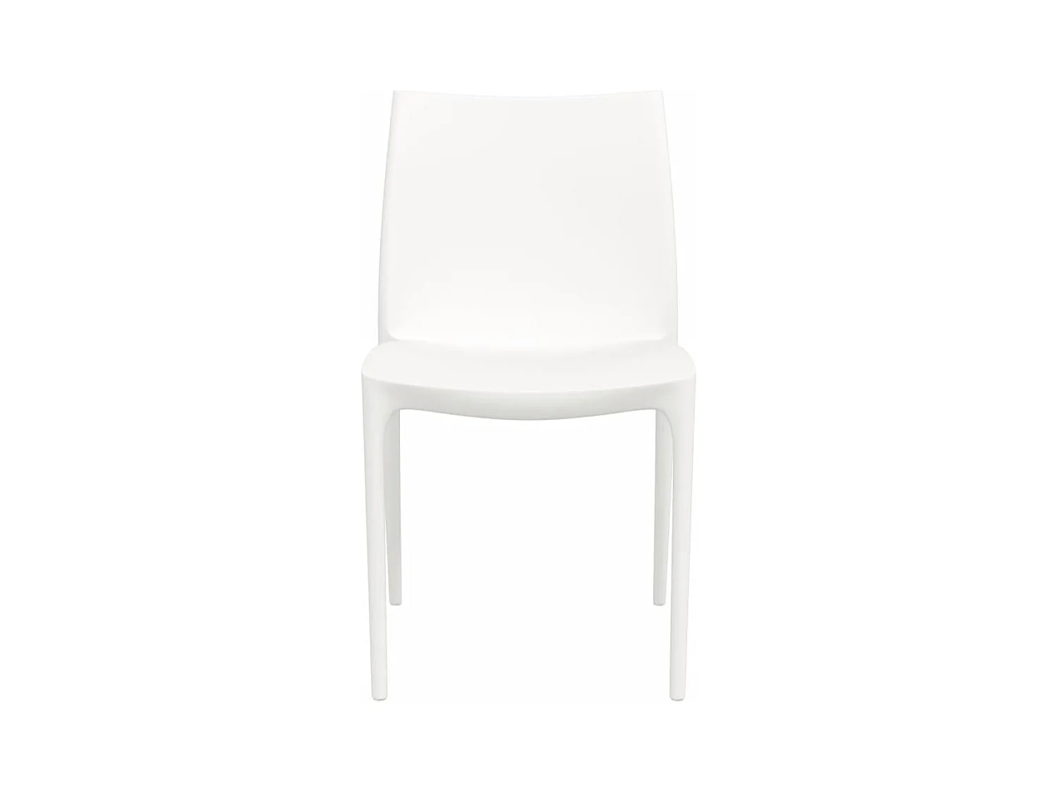 Tuinstoelen set van 2 wit 50x46x80 cm polypropyleen