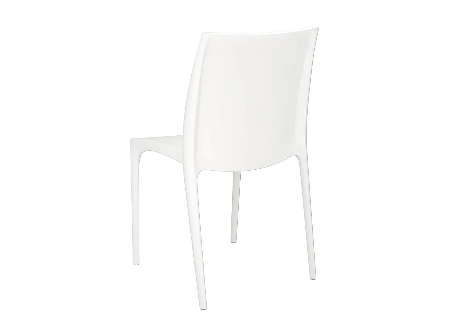 Set di 2 sedie da giardino bianche 50x46x80 cm in polipropilene