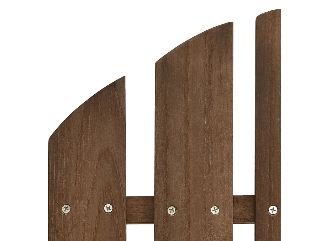 Chaise de jardin avec pouf Bois Marron