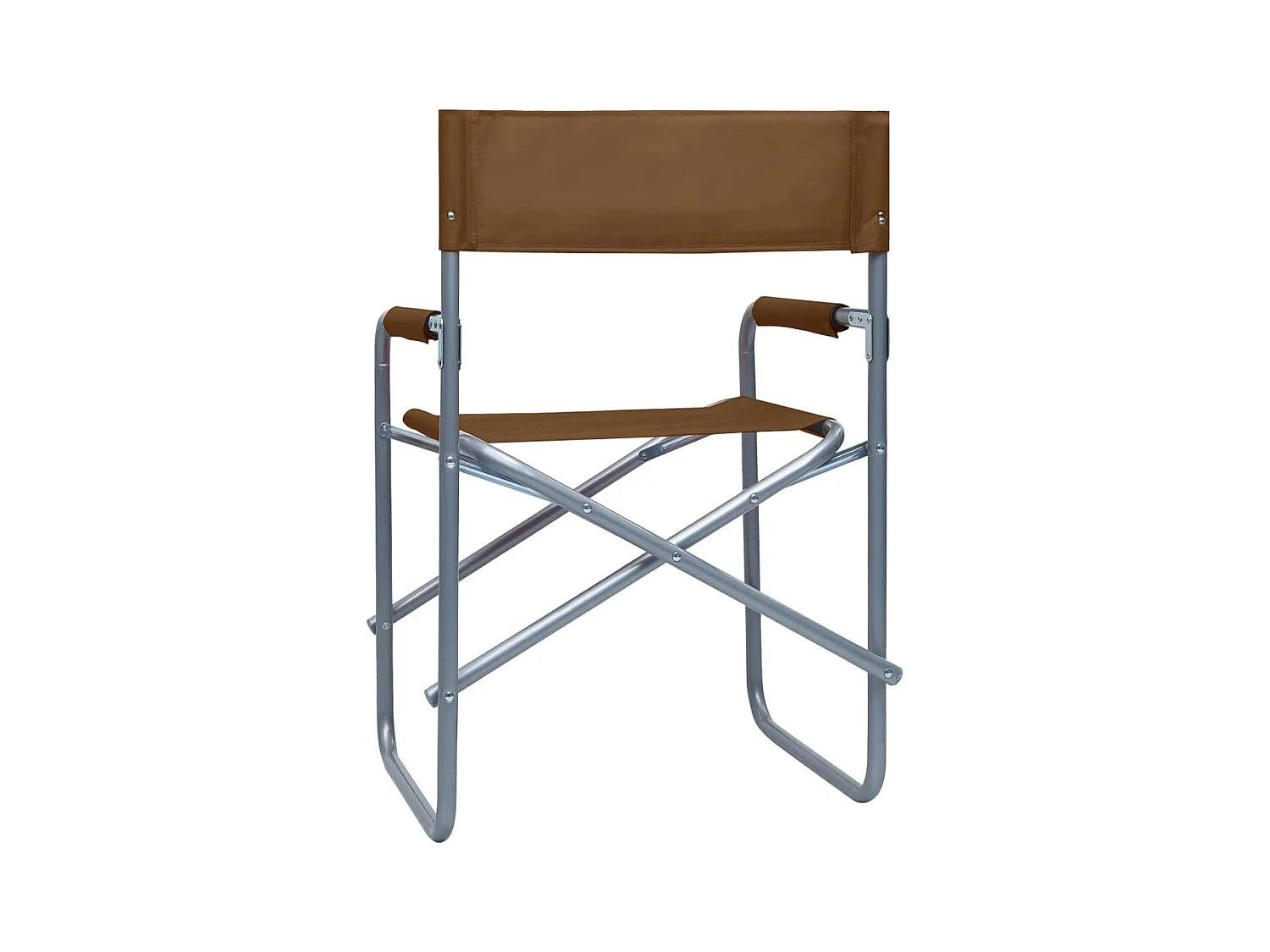 Regisseursstoelen Set van 2 Bruin Staal