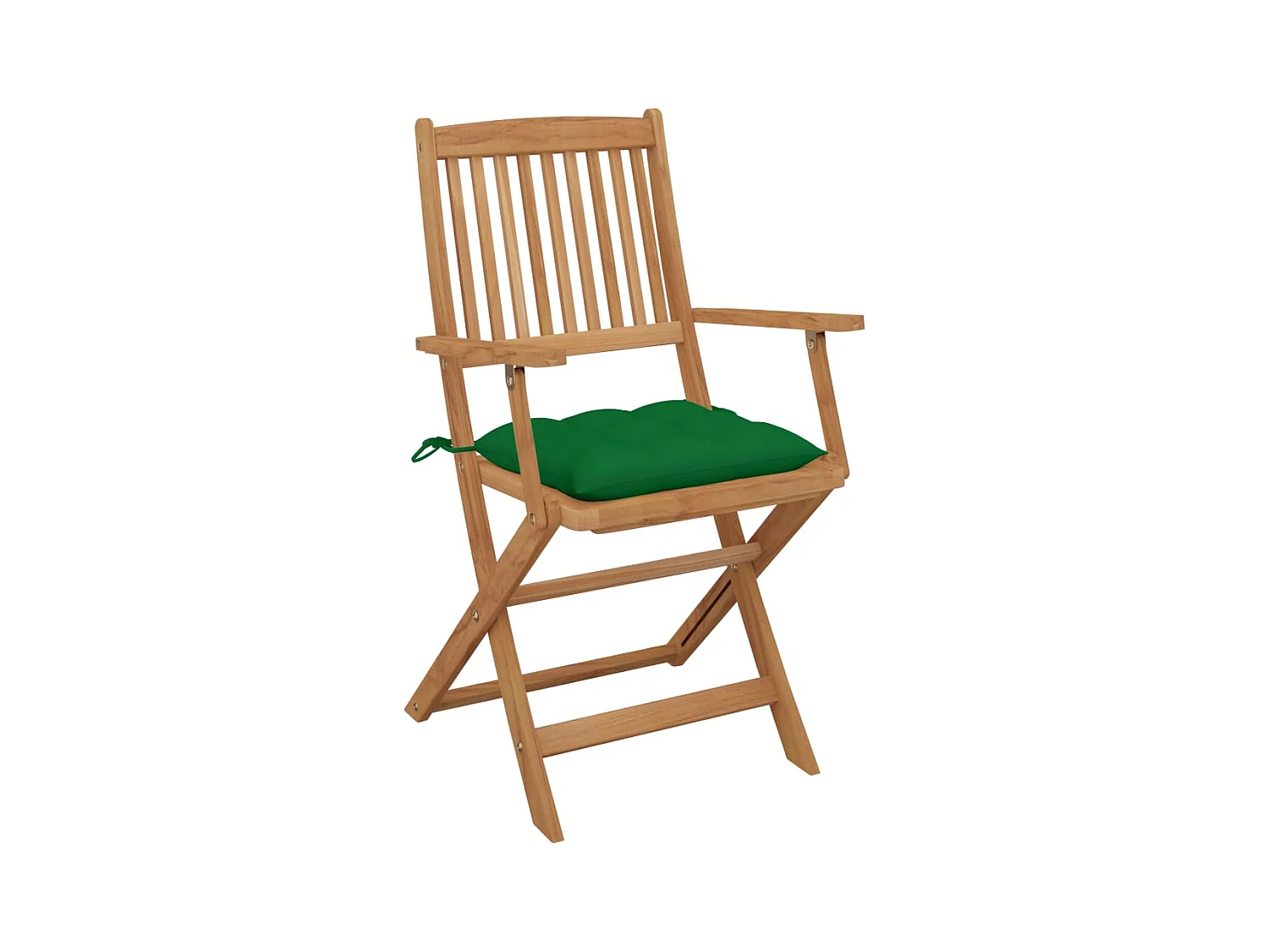 Set van 6 opvouwbare tuinstoelen met kussens Acaciahout
