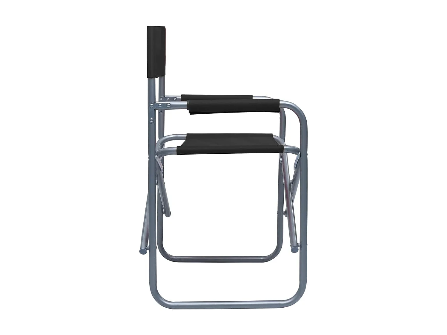 Chaises de metteur en scène lot de 2 Acier Noir