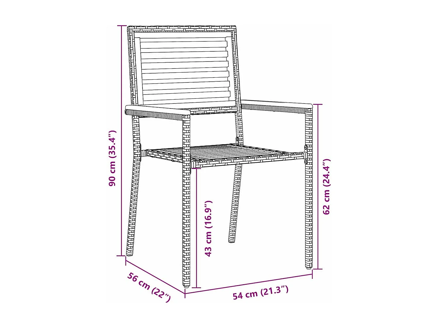 Ensemble de salle à manger pour jardin 7 pcs Noir