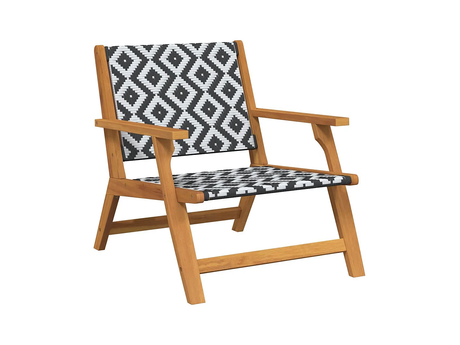 2-delige tuinmeubelset, wit, 67 x 78 x 73 cm