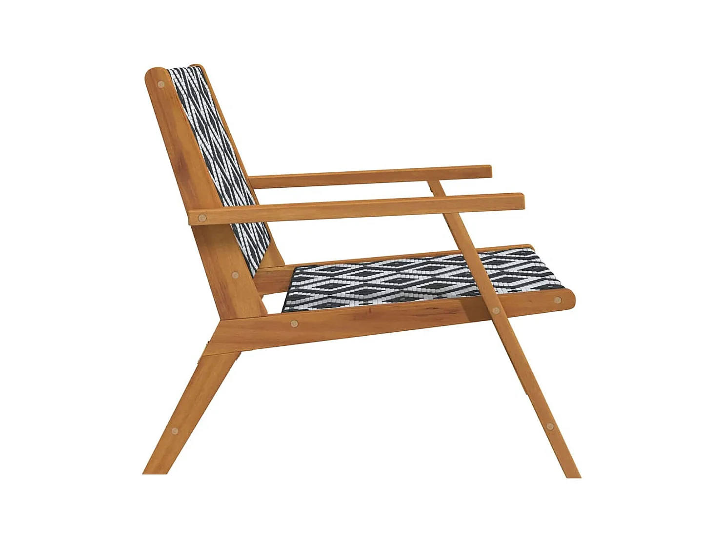 2-delige tuinmeubelset, wit, 67 x 78 x 73 cm