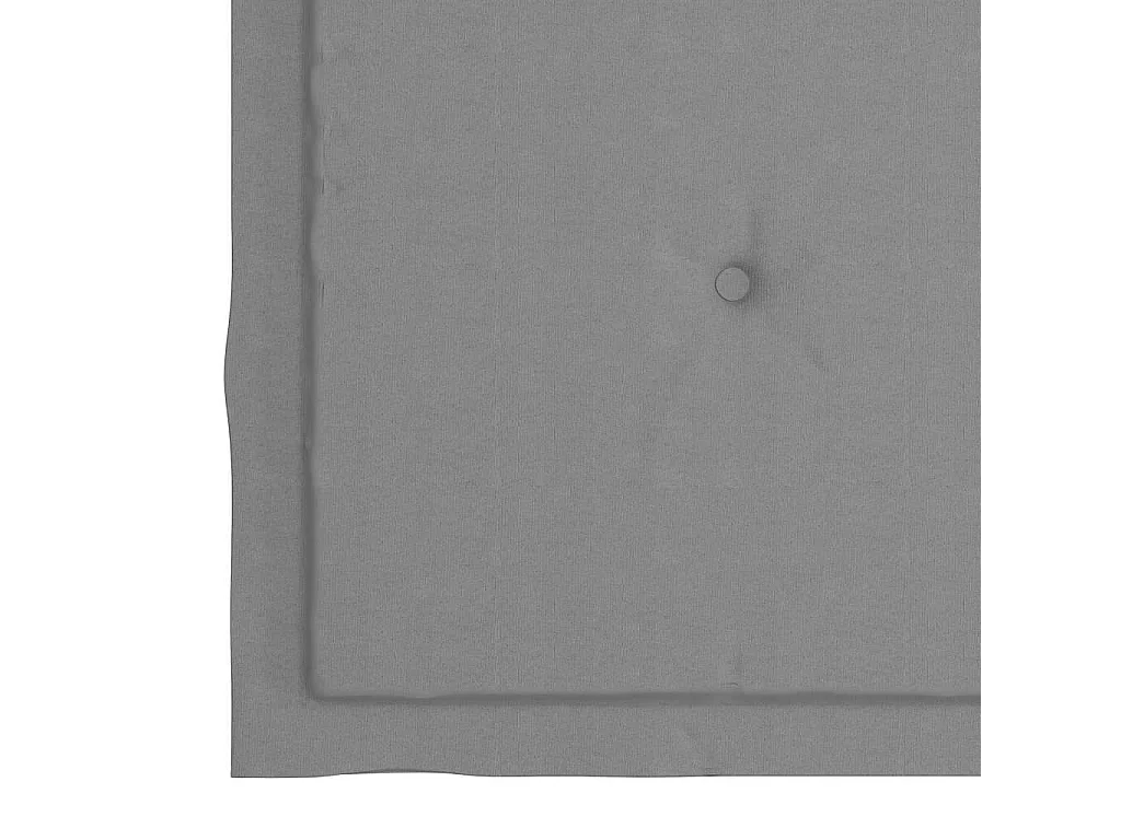 Chaises de jardin et coussins gris lot de 8 Bois de teck massif