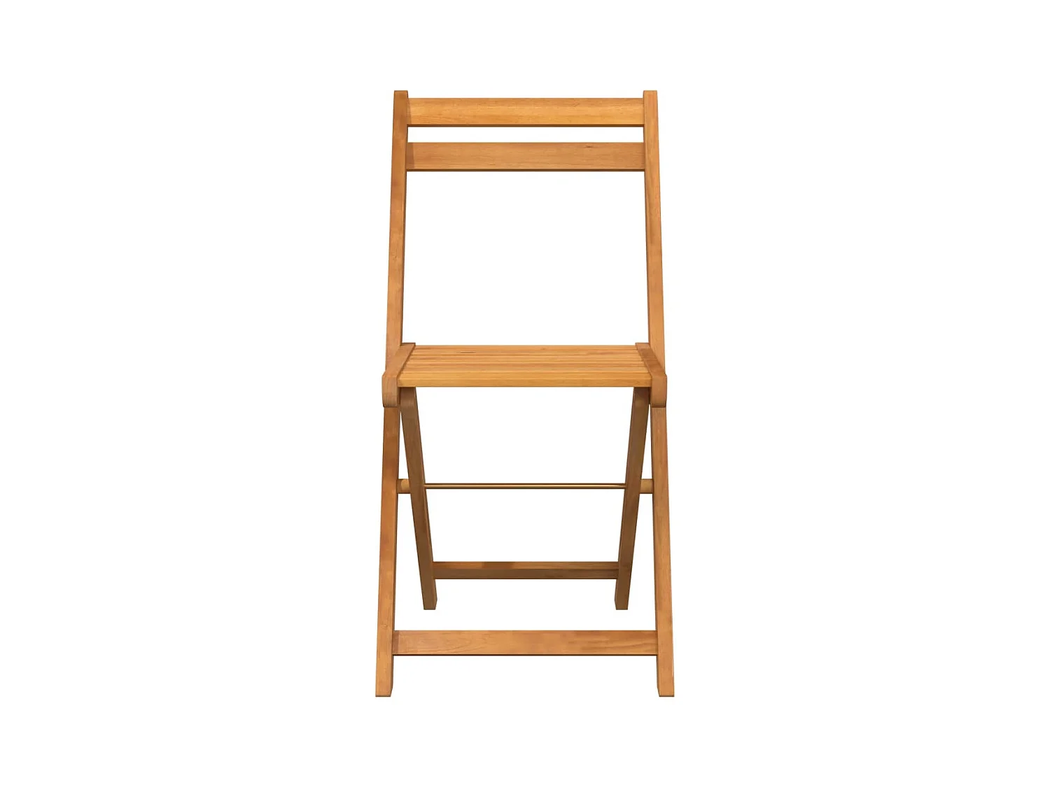 Set di 6 sedie pieghevoli da bistrot in legno massello di acacia